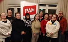 Kokouksen osallistujat kuvassa:
Pälvi Rautiola, Tero Rautiola, Suvi Marttila, PAM Pohjois-Suomen aluepäällikkö Henna-Kaisa Turpeinen, Tarja Heiska, Päivi Rantaeskola, Asta Lappalainen, Tuula Ekdahl, Reeta Isola ja Raimo Paavola